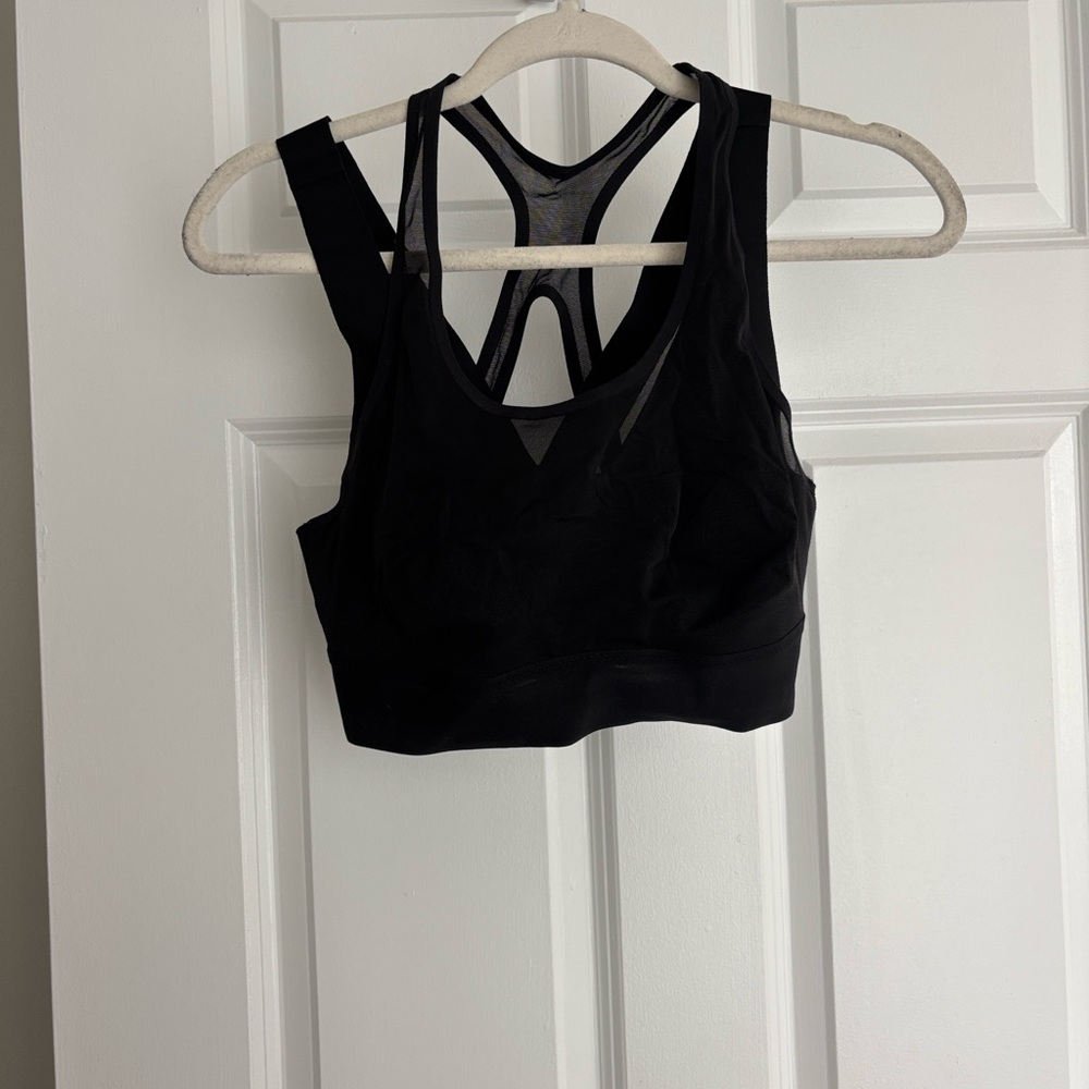 Athleta Black Strappy Sports Bra